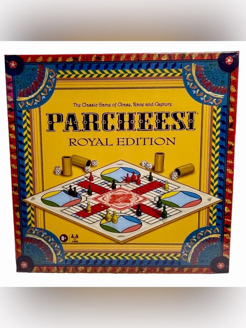 Parcheesi Royal Edition Board Game Vintage Classic Chase Race Capture 8+ Sealed